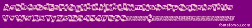 Stardancing Font – Pink Fonts on Purple Background