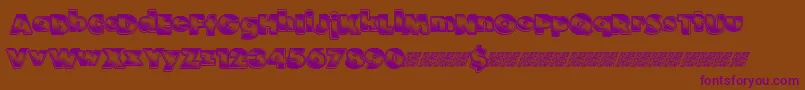 Stardancing Font – Purple Fonts on Brown Background