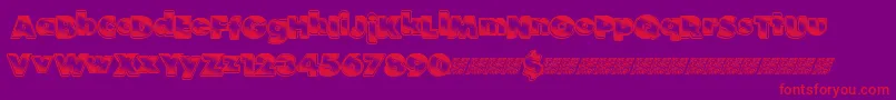 Stardancing Font – Red Fonts on Purple Background