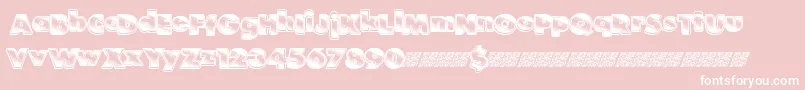 Stardancing Font – White Fonts on Pink Background