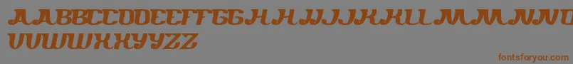 Whereareyou Font – Brown Fonts on Gray Background