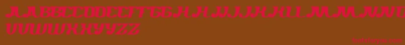 Whereareyou Font – Red Fonts on Brown Background