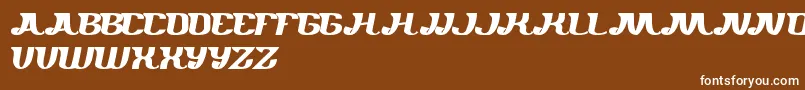 Whereareyou Font – White Fonts on Brown Background