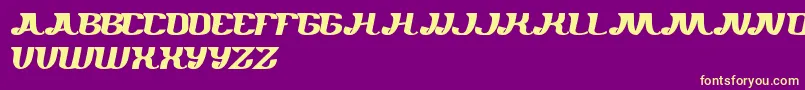 Whereareyou Font – Yellow Fonts on Purple Background