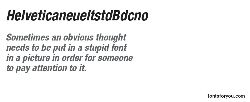 HelveticaneueltstdBdcno Font