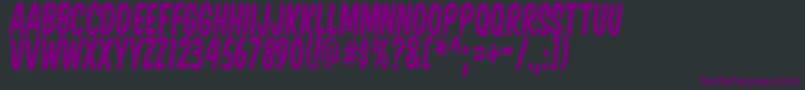 Komtitt Font – Purple Fonts on Black Background