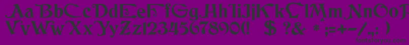 JmhCthulhumbusUgalt1 Font – Black Fonts on Purple Background