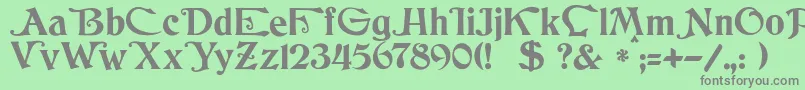 More about JmhCthulhumbusUgalt1 Font JmhCthulhumbusUgalt1 Font – Gray Fonts on Green Background