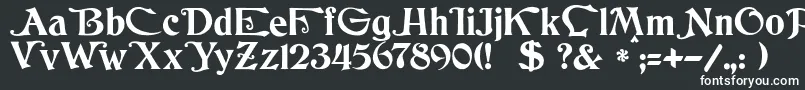 JmhCthulhumbusUgalt1 Font – White Fonts on Black Background