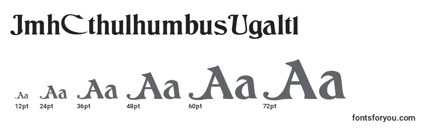 JmhCthulhumbusUgalt1 Font Sizes