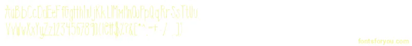 Klemily-Schriftart – Gelbe Schriften