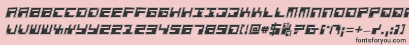 PhaserBankProItalic Font – Black Fonts on Pink Background