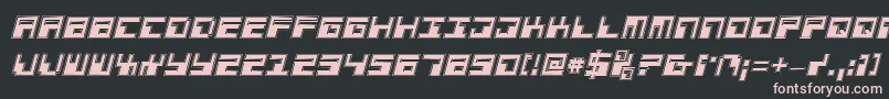 PhaserBankProItalic Font – Pink Fonts on Black Background