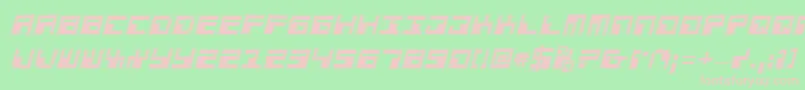 PhaserBankProItalic Font – Pink Fonts on Green Background