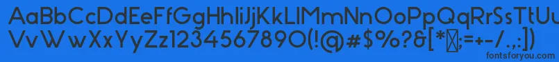 Stark Font – Black Fonts on Blue Background