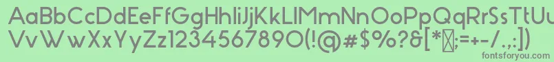 Stark-Schriftart – Graue Schriften auf grünem Hintergrund