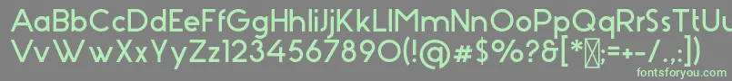 Stark Font – Green Fonts on Gray Background