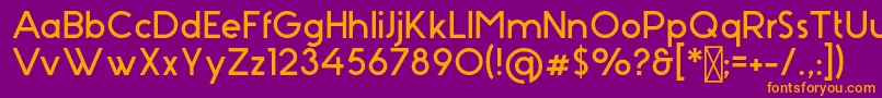 Stark Font – Orange Fonts on Purple Background