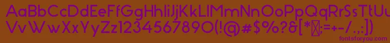 Stark Font – Purple Fonts on Brown Background