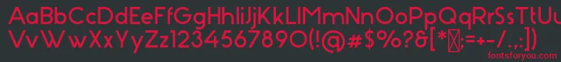 Stark Font – Red Fonts on Black Background
