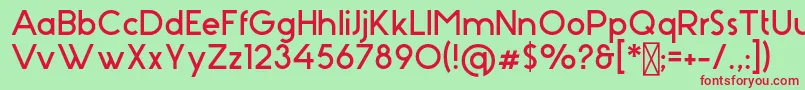 Stark Font – Red Fonts on Green Background