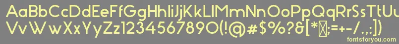 Stark Font – Yellow Fonts on Gray Background