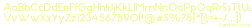 Stark Font – Yellow Fonts on White Background