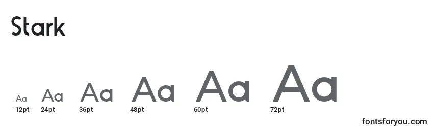 Stark Font Sizes