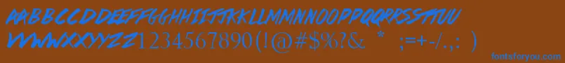 More about DaStreets Font DaStreets Font – Blue Fonts on Brown Background