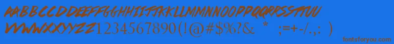More about DaStreets Font DaStreets Font – Brown Fonts on Blue Background