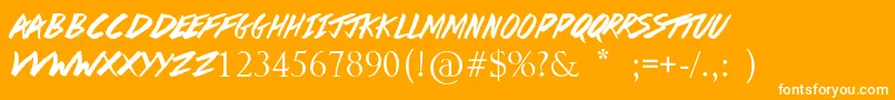 DaStreets Font – White Fonts on Orange Background
