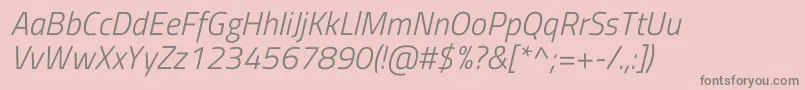 Шрифт TitilliumwebLightitalic – серые шрифты на розовом фоне