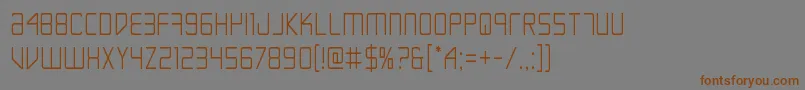 Escapeartistcond Font – Brown Fonts on Gray Background