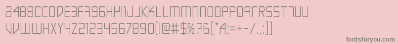 Escapeartistcond Font – Gray Fonts on Pink Background