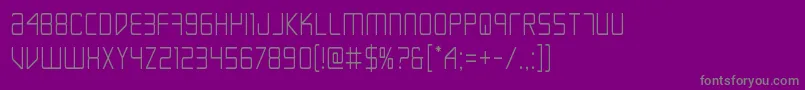 Escapeartistcond Font – Gray Fonts on Purple Background