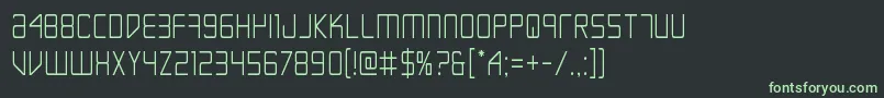 Шрифт Escapeartistcond – зелёные шрифты на чёрном фоне