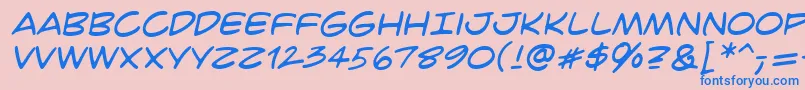 Crimfbrg Font – Blue Fonts on Pink Background