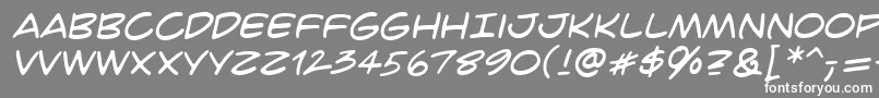 フォントCrimfbrg – 灰色の背景に白い文字