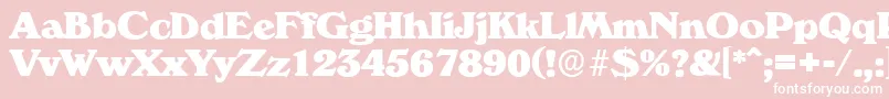 VeronaserialHeavyRegular Font – White Fonts on Pink Background