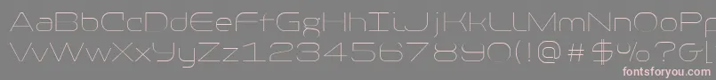 PfbaselineproExtrathin Font – Pink Fonts on Gray Background