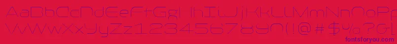 PfbaselineproExtrathin Font – Purple Fonts on Red Background