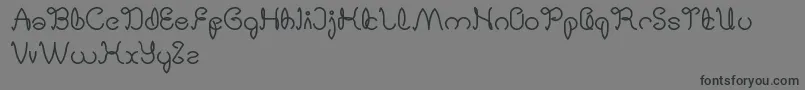 DigitalHandmade Font – Black Fonts on Gray Background