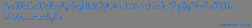 DigitalHandmade Font – Blue Fonts on Gray Background