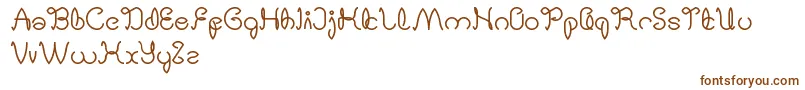 DigitalHandmade Font – Brown Fonts on White Background