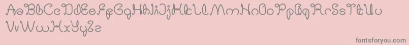 DigitalHandmade Font – Gray Fonts on Pink Background