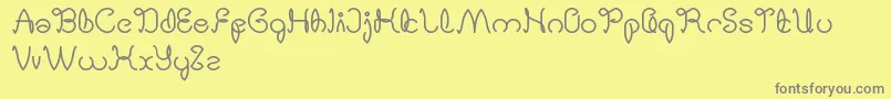 DigitalHandmade Font – Gray Fonts on Yellow Background
