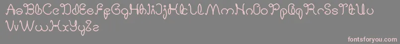 DigitalHandmade Font – Pink Fonts on Gray Background