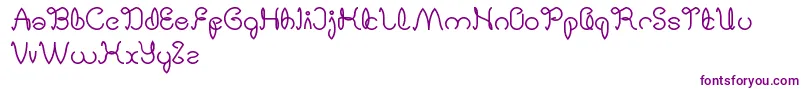 DigitalHandmade Font – Purple Fonts on White Background