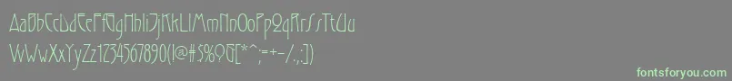 Gradl Font – Green Fonts on Gray Background