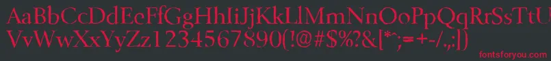 BelfastantiqueRegular Font – Red Fonts on Black Background